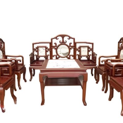 Bộ móc mỏ 6 món mặt đá gỗ hương BG03