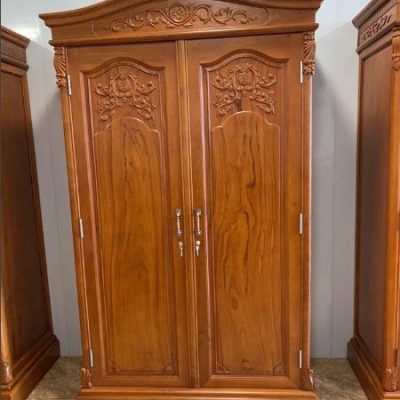 Tủ áo 2 cánh 1m20 gỗ gõ TA55