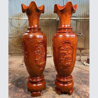 Lục bình giá rẻ 1m60 loại đục gỗ xà cừ LB13