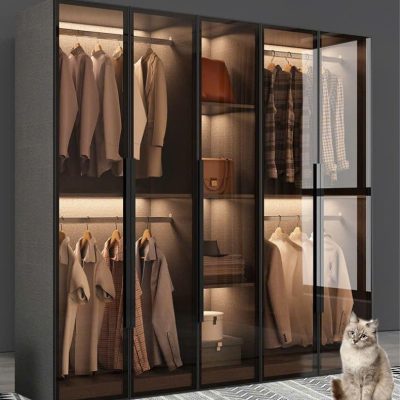 Tủ áo 5c gỗ công nghiệp kết hợp cánh kính cường lực TA147