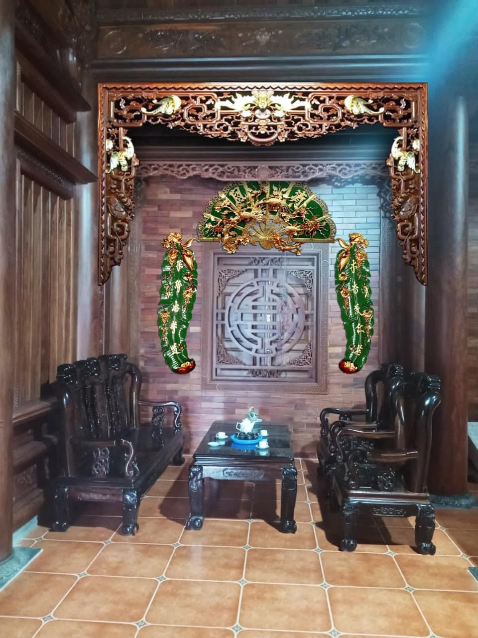 gian phải được bài trí bàn ghế uống nước 