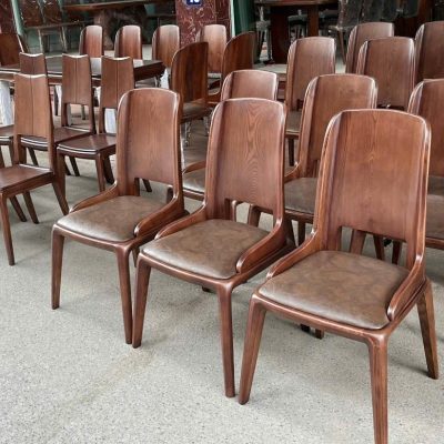 Ghế ăn tựa cong gỗ sồi nga GA13