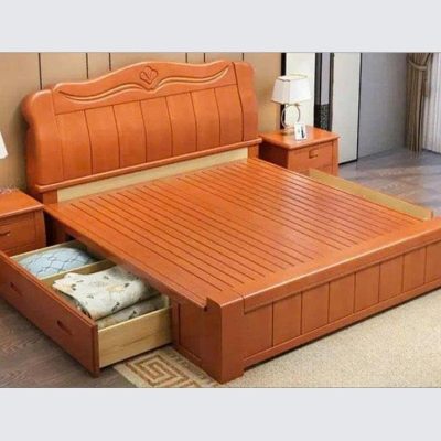 Giường ngăn kéo 2m20 gỗ xoan đào GN419