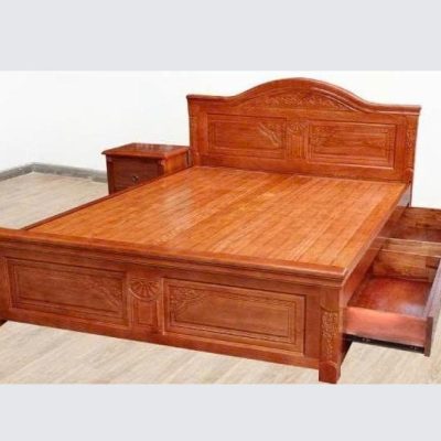 Giường ngăn kéo 2m20 gỗ xoan đào GN435
