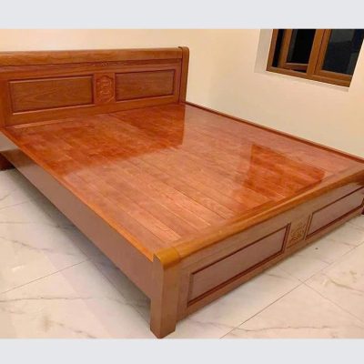 Giường phản lọt 2m20 gỗ xoan đào GN430