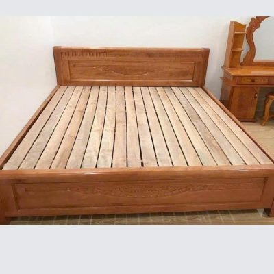 Giường giác nan 2m20 gỗ xoan đào lá GN429