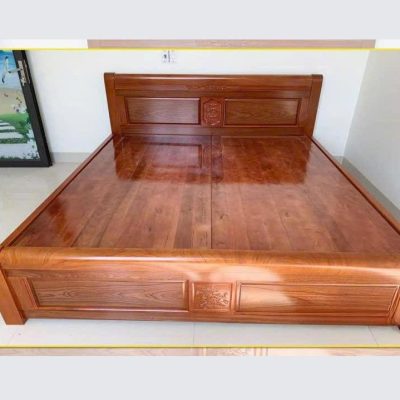 Giường giác phản 2m00 gỗ xoan đào lá GN379