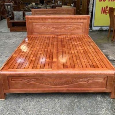 Giường ngủ 2m00 gỗ sồi nga GN411