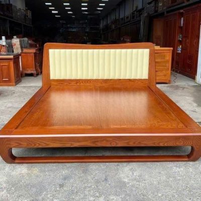 Giường chân cong 2m00 gỗ sồi nga GN404
