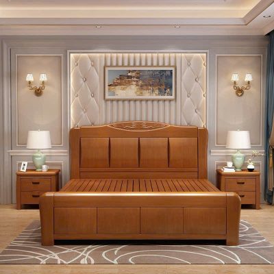 Giường hàng đặt 2m20 gỗ xoan đào GN422
