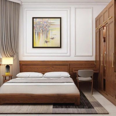 Combo phòng ngủ gỗ sồi nga CB210