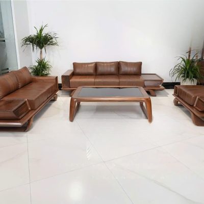 Bộ sofa 2 văng gỗ óc chó SF305