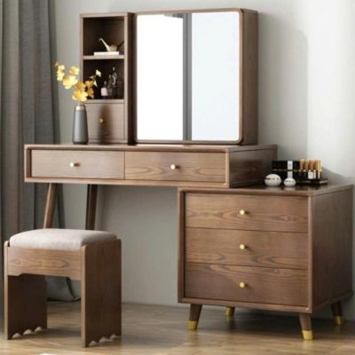 Bàn trang điểm 80p gỗ sồi nga BP117
