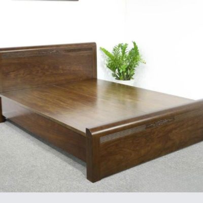 Giường 5 chỉ đục hoa 1m60 gỗ hương xám GN549