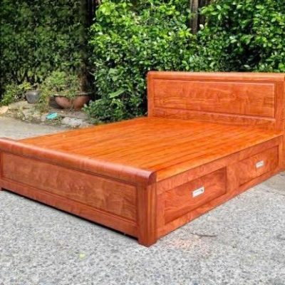 Giường ngăn kéo 1m60 gỗ hương đá GN582