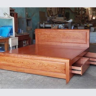 Giường ngăn kéo 1m60 gỗ hương đá GN578