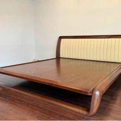 Giường chân cong 2m00 gỗ mun GN607