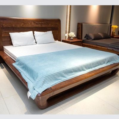Giường chân cong 2m00 gỗ mun GN601