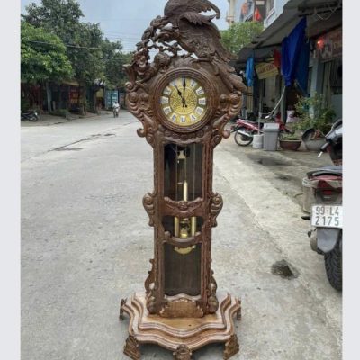 Đồng hồ cây anh đại bàng gỗ hương ĐHC54