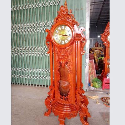 Đồng hồ cây hiện đại gỗ hương ĐHC63