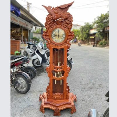 Đồng hồ cây anh hùng tương ngộ gỗ hương ĐHC58