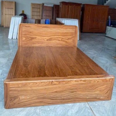 Giường nan sóng 1m60 gỗ hương xám GN524