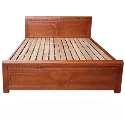 Giường quạt 1m80 gỗ xoan đào GN533
