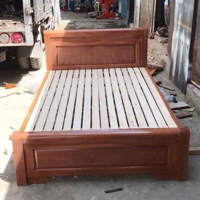 Giường giác nan 1m2 gỗ xoan đào GN532