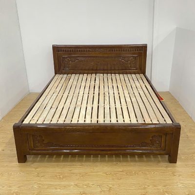 Giường giác nan 1m60 gỗ sồi nga GN553