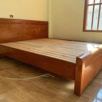 Giường giác nan 1m60 gỗ sồi nga GN515