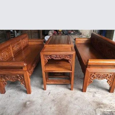 Ghế trường kỷ 4 món 1m97 gỗ hương TK19