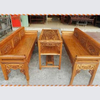 Ghế trường kỷ 1m97 gỗ gõ TK17