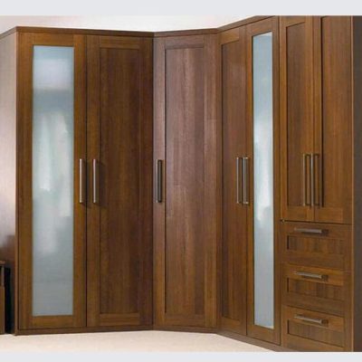 Tủ áo chữ L 6 cánh gỗ óc chó TA592