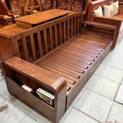 Sofa giường 1m20 gỗ sồi nga SF329
