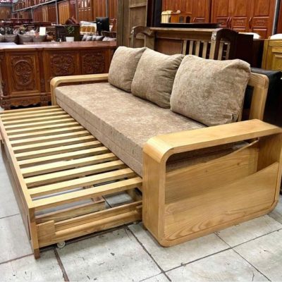 Sofa giường 1m40 gỗ sồi nga SF325