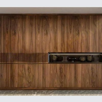 Tủ áo 8 cánh hiện đại gỗ óc chó TA612