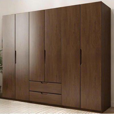 Tủ áo 6 cánh gỗ óc chó TA600