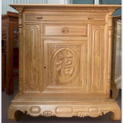 Tủ thờ 1m27 chữ phúc gỗ gõ TT31