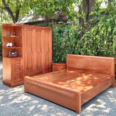 Combo phòng ngủ gỗ xoan đào CB226
