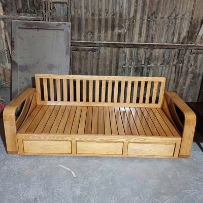 Sofa giường 1m20 gỗ sồi nga SF324