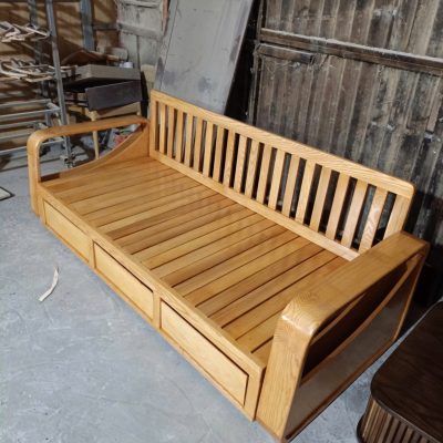 Sofa giường 1m20 gỗ sồi nga SF323
