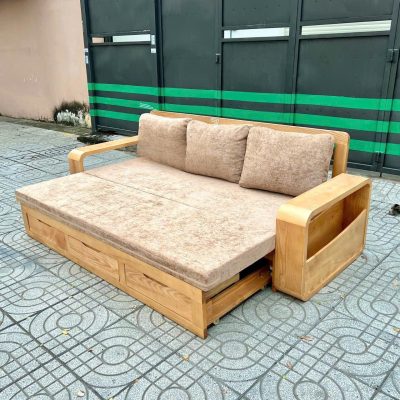 Sofa giường 1m20 gỗ sồi nga SF322