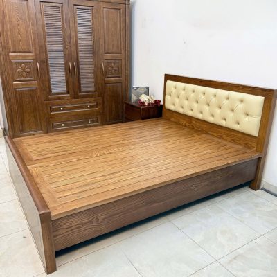 Giường 5 chỉ 1m60 gỗ sồi nga GN617