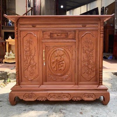 Tủ thờ 1m53 chữ phúc gỗ hương TT30