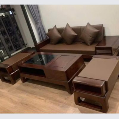 Sofa văng ngăn kéo phải gỗ sồi nga SF341