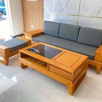 Sofa văng ngăn kéo trái gỗ sồi nga SF338