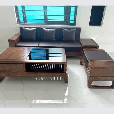 Sofa văng ngăn kéo phải gỗ sồi nga SF333