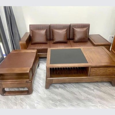 Sofa văng ngăn kéo phải gỗ sồi nga SF332