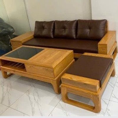 Sofa văng ngăn kéo trái gỗ sồi nga SF331