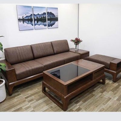Sofa văng ngăn kéo phải gỗ sồi nga SF330